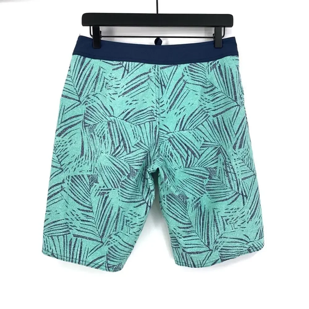 PATAGONIA Stretch Wavefarer Boardshorts Rain Fern Speckle Vjosa Green 30
